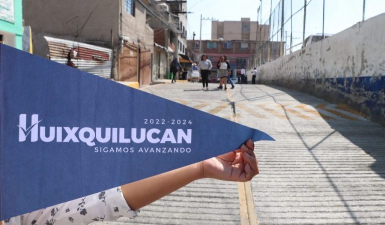 Entregan obras de repavimentación en la zona popular baja de Huixquilucan