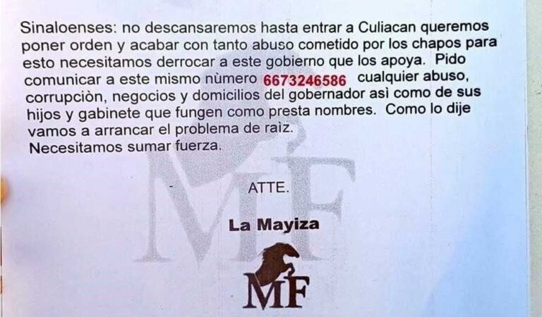 Advierten ‘Mayos’ en volantes: ‘vamos por derrocar a Rocha’